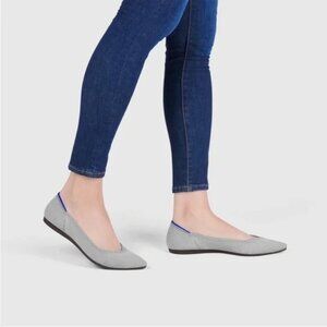 Rothy's The Point in Grey Flax Birdseye Sz 9